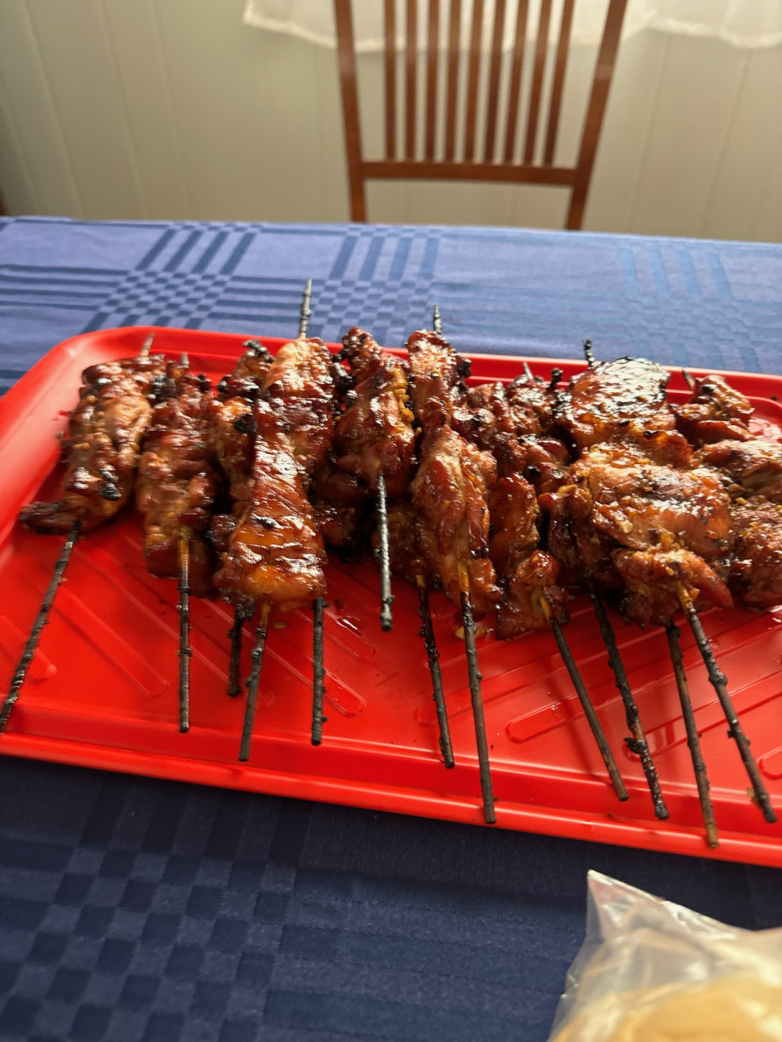 Grilled skewers